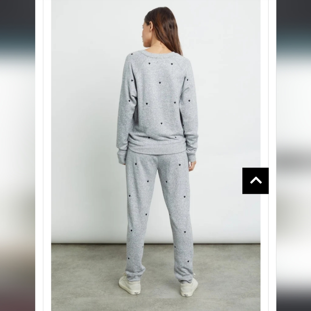 Rails Gray Heart Print Jogger Pants - Picture 3 of 16
